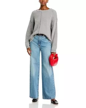 Жаккардовый вязаный свитер с черепом Vintage Havana, серый