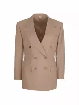 Жаккардовый жакет GG Supreme Gucci, бежевый