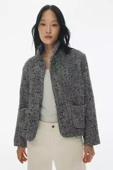 Жаккардовый жакет H&M, черный