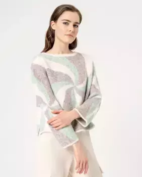 Жаккардовый женский свитер Surkana, цвет Natural