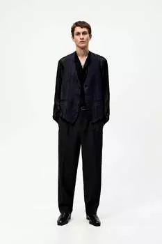 Жаккардовый жилет - ограниченная серия ZARA, синий