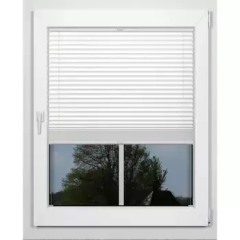 Жалюзи плиссе Indeko «superior», затемняющие, энергосберегающие, с сверлением, натяжные, на заказ, цвет wei + wei