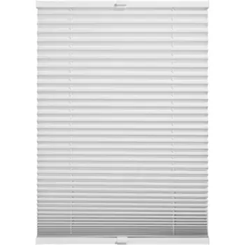 Жалюзи плиссе коллекции SCHNER LIVING "Thermo Pleated Ella", затемнение, со сверлением, натяжные, привинченные, энергосберегающие, термозадняя часть Schner Wohnen-Kollektion, белый