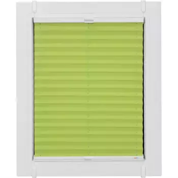 Жалюзи-плиссе Sunlines «One Size Style Crepe», непрозрачные, без сверления, натяжные, цвет аксессуаров белый, для зажима