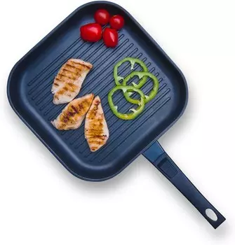 Жан-Патрик The Anything Pan | Квадратная сковорода с антипригарным покрытием | Сковорода | со съемной ручкой. Подходит для использования с любой духовкой и любой плитой | 11,61 х 2,17 х 14,17 дюйма | От Jean-Patrique, Black