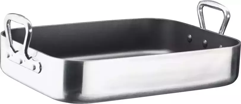 Жаровня GSW "Gastro AluTherm", алюминий, (1 шт.), гастрономическое качество, долговечное антипригарное покрытие VITAFLON EXTRA Размеры (ширинах длинах высота): 27х35х14 см., цвет silber