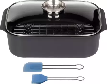 Жаровня GSW "Гурман", литой алюминий, (1 шт.) + Высота 11 см., черный