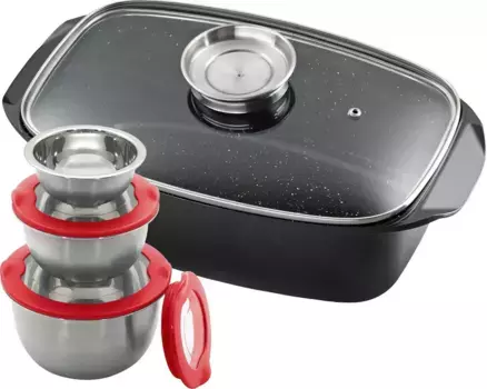 Жаровня KING "5 литров" 5 литров + высота 16,5 см., черный