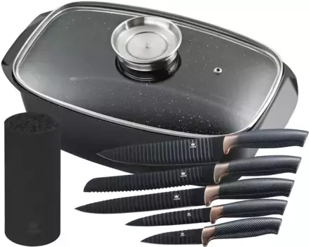 Жаровня KING "5 литров" 5 литров + высота 16,5 см., черный