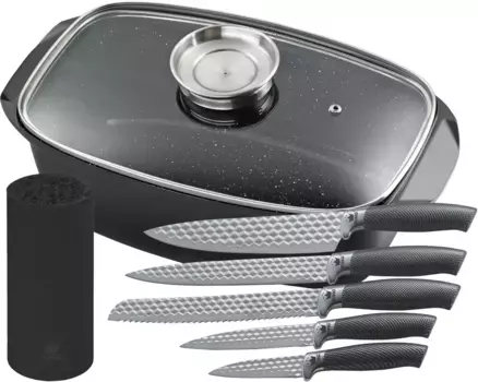 Жаровня KING "5 литров" 5 литров + высота 16,5 см., черный