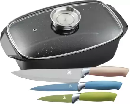 Жаровня KING "5 литров" + Высота 16,5 см., черный