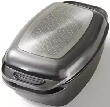 Жаровня STONELINE, литой алюминий, (1 шт.), индукционная, 7,8 литра + Высота 12 см., серый