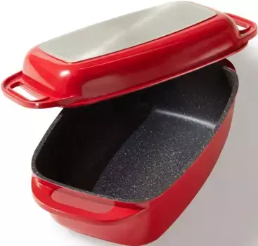 Жаровня STONELINE, литой алюминий, (набор, 1 шт.), индукционная, 5,6 литра, красный