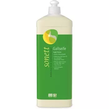 Желчное мыло для универсального удаления пятен с органическим растительным маслом 100% биоразлагаемое 1 литр Sonett