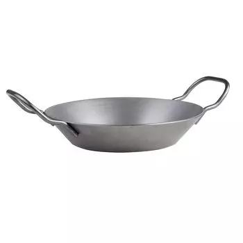 Железная сковорода CHG с 2 ручками, толщина 2 мм, 20 см c.h.g