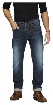 Железные джинсы с кромкой Rokker, синий