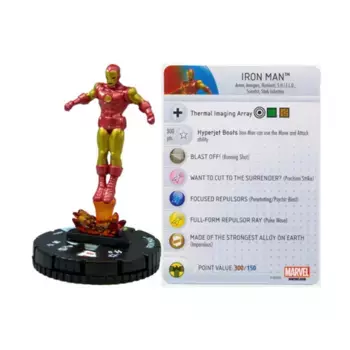 Железный Человек № 001а (С), Marvel HeroClix - Invincible Iron Man - Singles