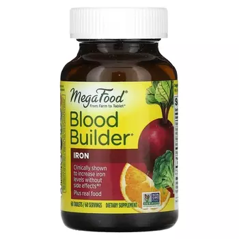 Железо MegaFood Blood Builder Iron, 60 таблеток