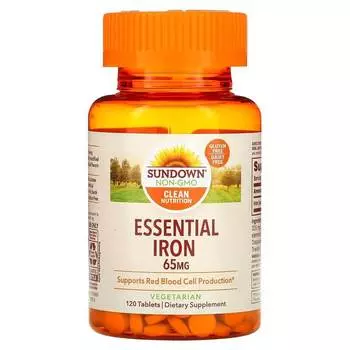 Железо Sundown Naturals 65 мг, 120 таблеток