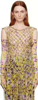 Желтая блузка с бахромой Dries Van Noten