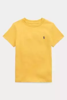 Желтая футболка для мальчика с логотипом Polo Ralph Lauren, желтый