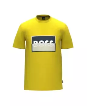 Желтая футболка Hugo Boss, желтый