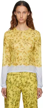 Желтая футболка с длинным рукавом Miaou