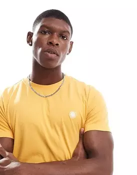 Желтая футболка с короткими рукавами и логотипом Pretty Green