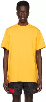 Желтая футболка с круглым вырезом 424