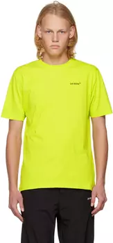 Желтая футболка с принтом Off-White