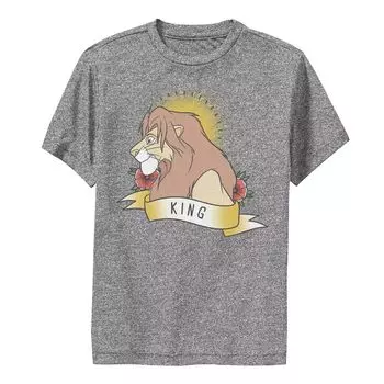 Желтая футболка с рисунком «Король Лев» для мальчиков 8–20 лет Disney's Simba King Licensed Character