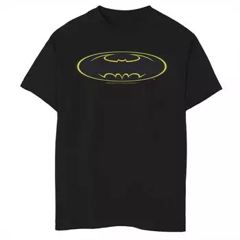 Желтая футболка с рисунком на груди и логотипом DC Comics Batman для мальчиков 8–20 лет Licensed Character