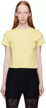 Желтая футболка с защипами в беспорядке lesugiatelier