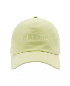 Желтая хлопковая бейсболка с вышитым логотипом Iceberg, желтый