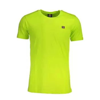 Желтая хлопковая футболка Geographical Norway