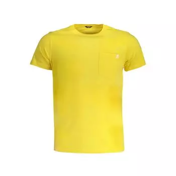 Желтая хлопковая футболка K-Way