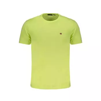 Желтая хлопковая футболка Napapijri