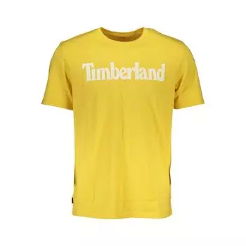 Желтая хлопковая футболка Timberland