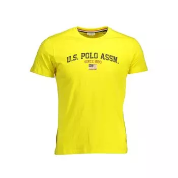 Желтая хлопковая футболка U.S. Polo Assn., Yellow