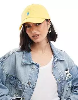 Желтая кепка с логотипом Polo Ralph Lauren