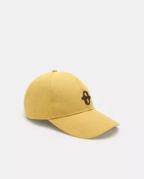 Желтая кепка с вышивкой спереди Tintoretto, желтый