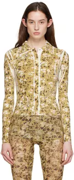 Желтая клетчатая рубашка KNWLS