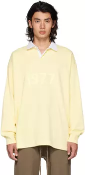 Желтая легкая футболка-поло Essentials