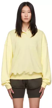 Желтая легкая футболка-поло Essentials