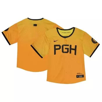 Желтая майка Nike Pittsburgh Pirates City Connect Limited для малышей, цвет Pir Gold