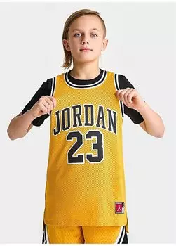 Желтая мужская майка с принтом 95A773-Y3E-JDN JORDAN 23 JERSEY Nike