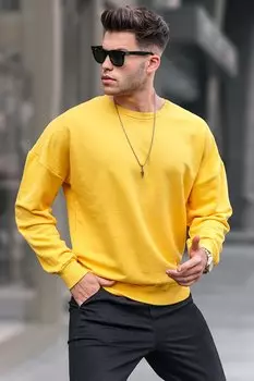 Желтая мужская толстовка 4782 MADMEXT