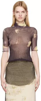 Желтая нейлоновая водолазка SUNNEI