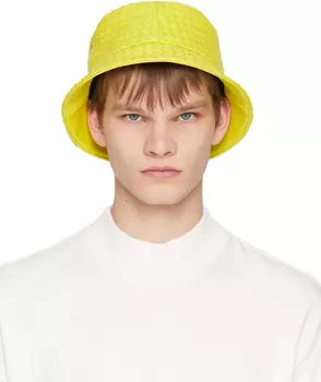 Желтая панама Intrecciato Bottega Veneta