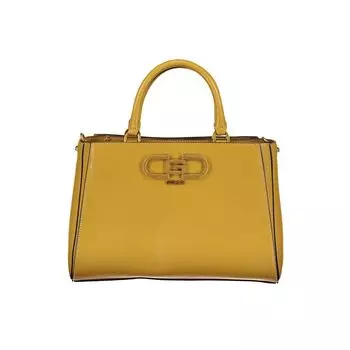 Желтая полиэтиленовая сумка Guess Shoes